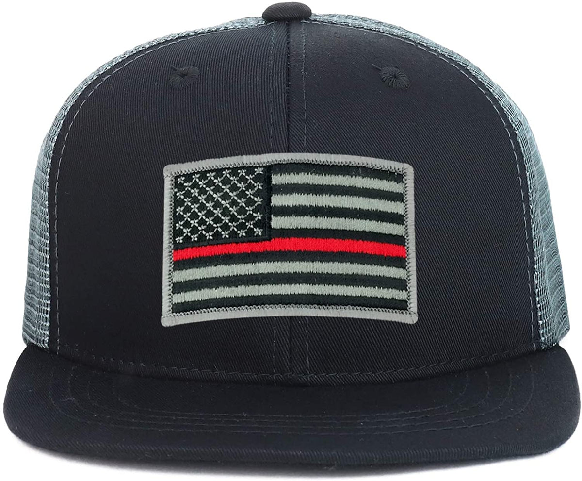 Grey American Flag Patch