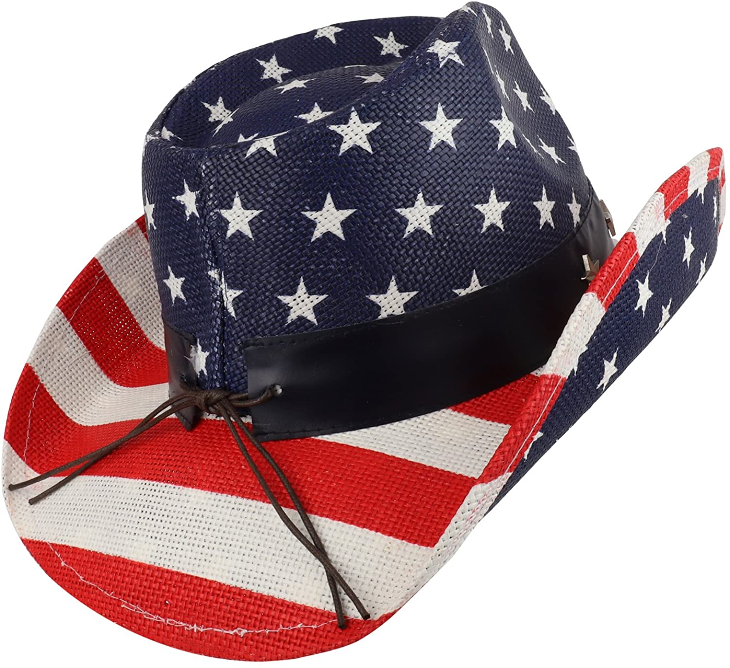 Armycrew American Flag Toyo Western Cowgirl Cowboy Hat - Armycrew.com
