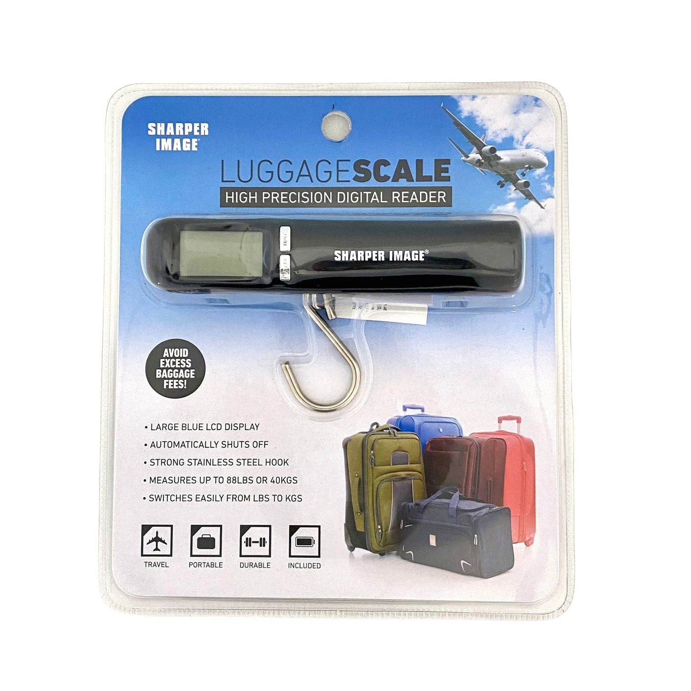 sharper image luggage scale