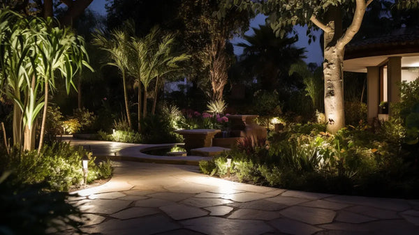 uplghting or downlighting for landscape lighting