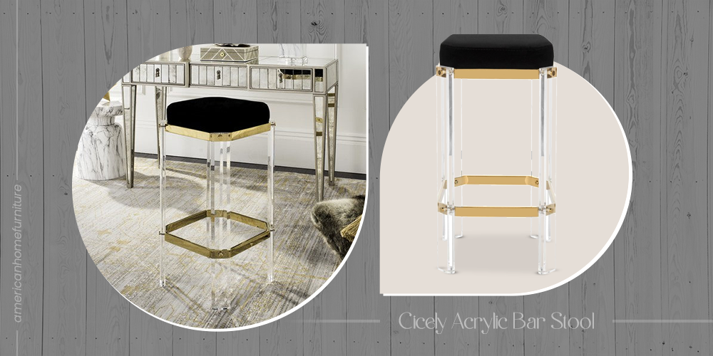 Cicely Acrylic Bar Stool