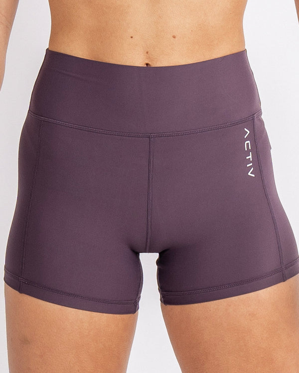 Purple Active Shorts