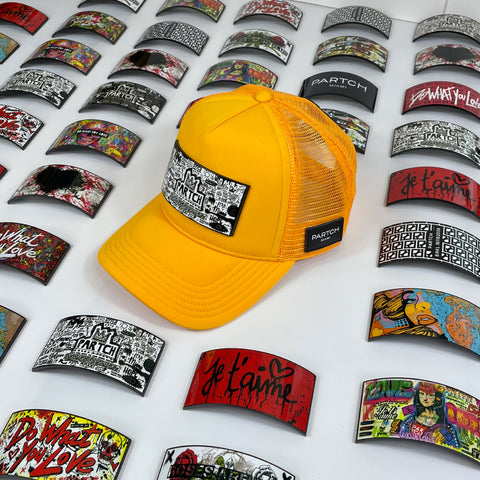 Partch Trucker Hat with a set of interchangeable patches | Made in Aluminum