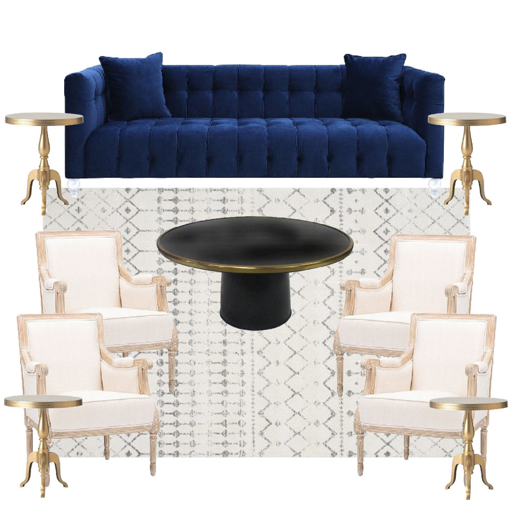 Rent This Midnight Velvet Sofa For Your New York Event Two Of A