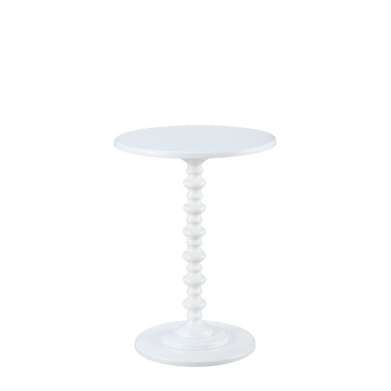 Crisp White Spindle Table Two Of A Kind Furniture Rentals