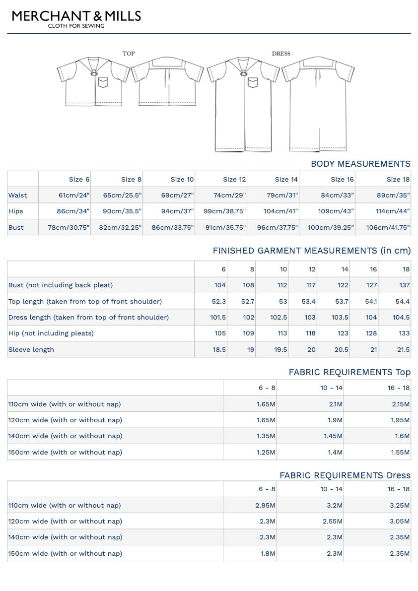 THE MARY WHITE – Pattern Scissors Frock