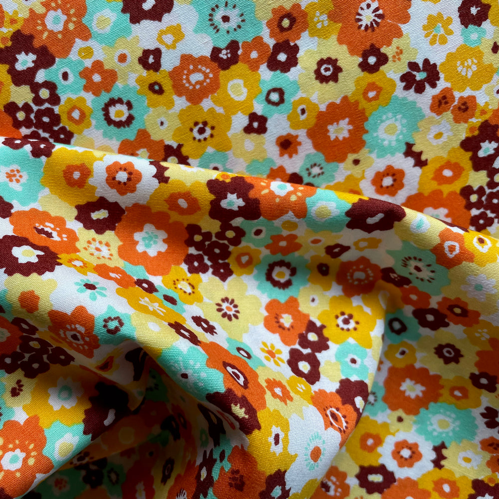 Broadcloth Fabric - Polyester-Cotton Blend - Orange