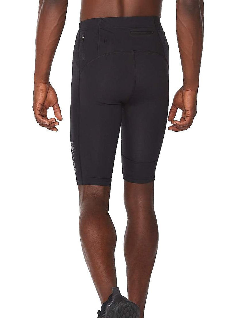 Men's 2XU Light Compression Shorts :Black | Black Reflective