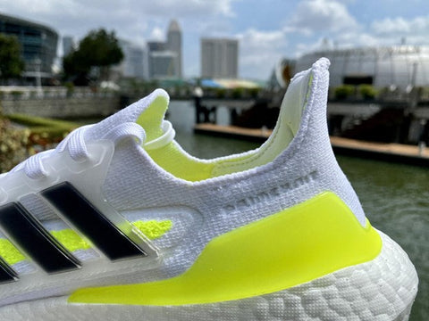 Adidas Ultraboost 21 Running Shoes Heel Lock, Back of the shoes