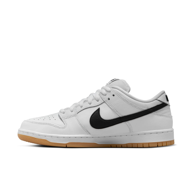 NIKE SB DUNK LOW PRO - WHITE/BLACK-WHITE-GUM LIGHT BROWN – Working