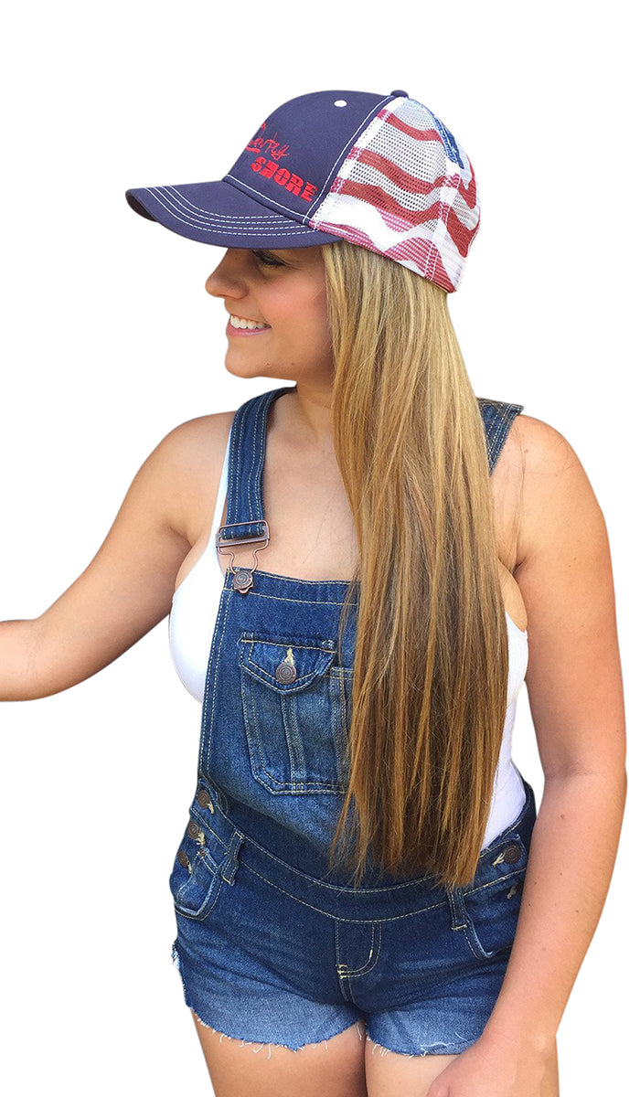 American Flag Trucker Hat