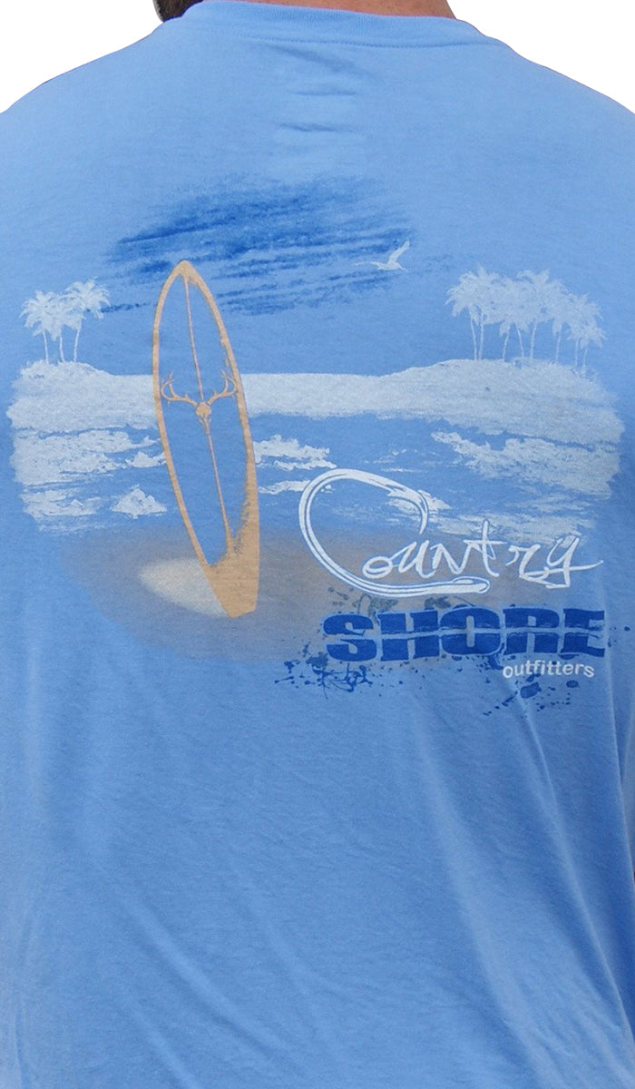 Country Shore Beach Carolina Blue Soft Performance T-Shirt