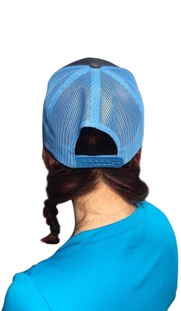 Signature Series Snapback Mesh Trucker Hat - Colombia Blue