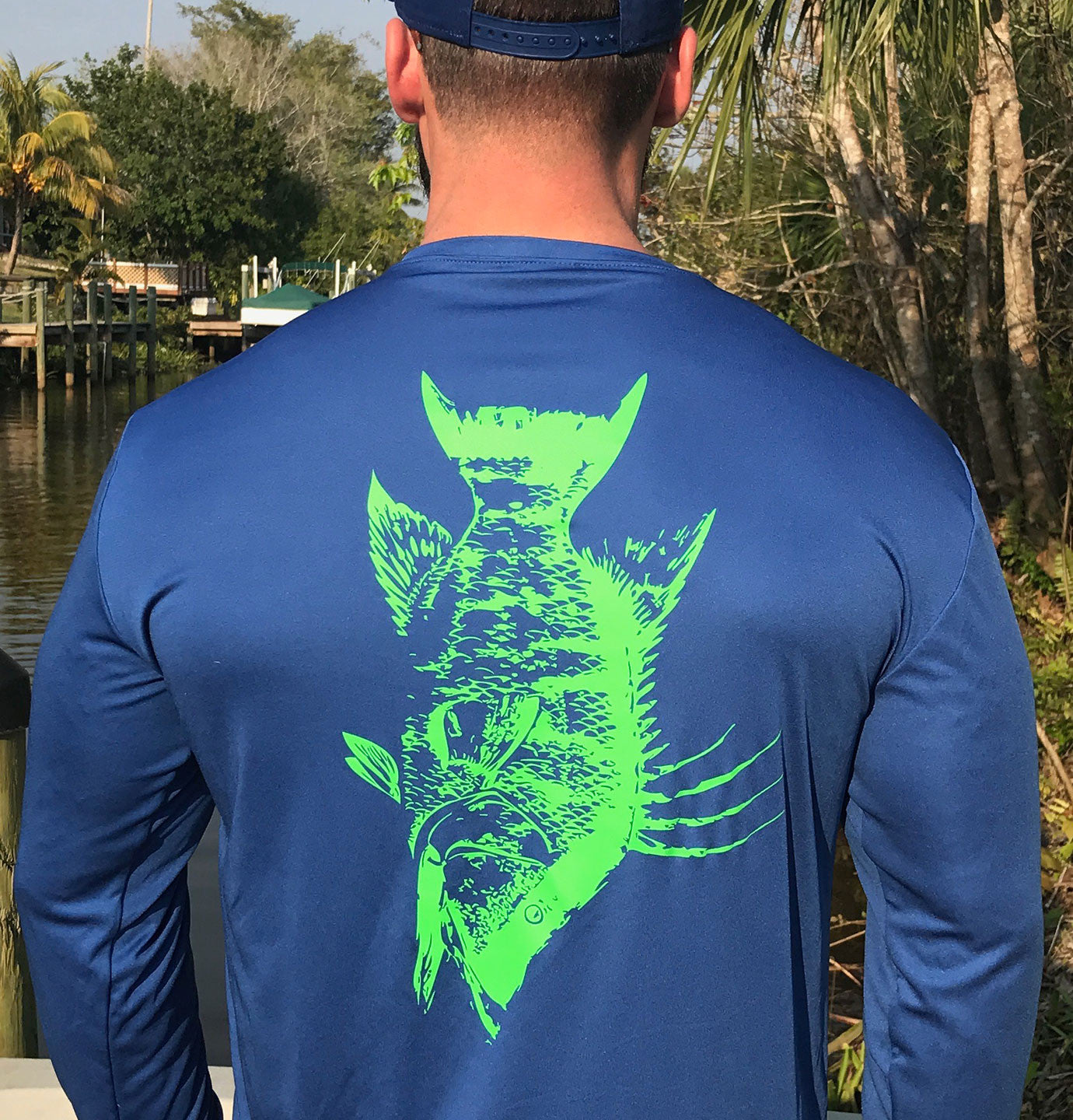 Blue Hogfish UPF Dry Fit Long Sleeve Tee