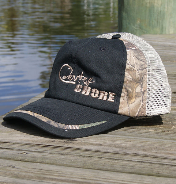 Garment Washed Camo Trucker Hat - Velcro Back Signature Series ...