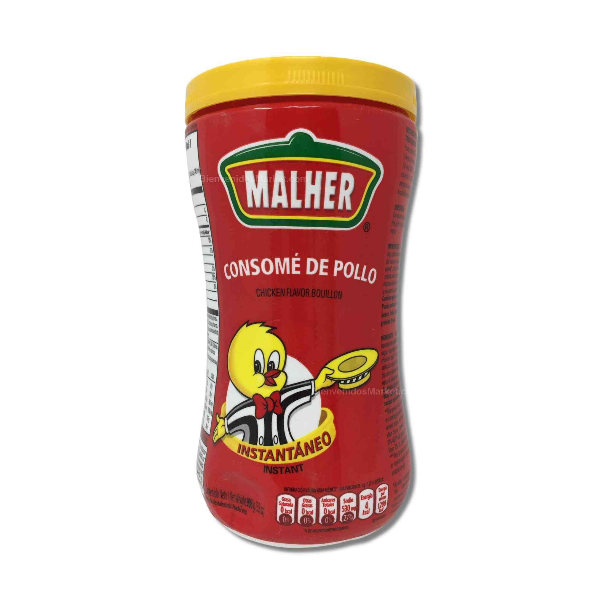 Consome de Pollo Malher 908g – Bienvenidos Latin Market