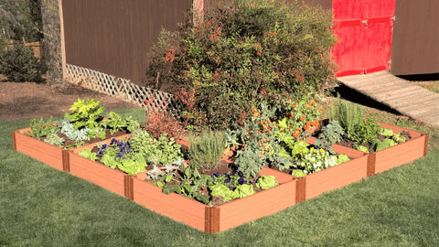 raised garden bed for growing potatoes