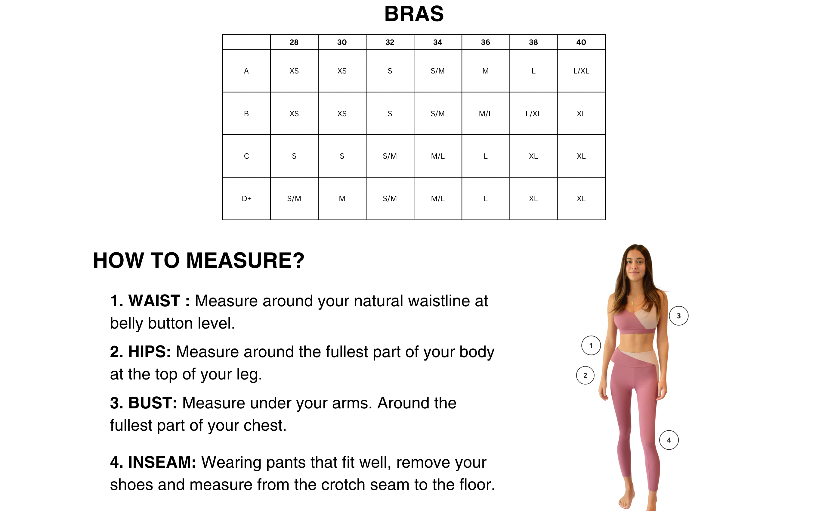 Sizing Chart – Coactivewear