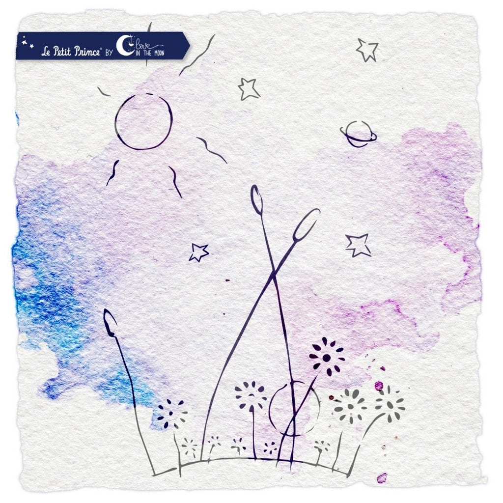Tampon transparent "Paysage" - Le Petit Prince Tampons LoveInTheMoon 