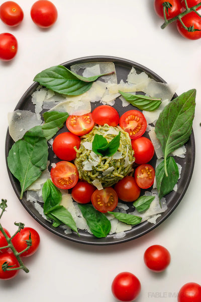 Pesto & Tomato Angel Hair Pasta