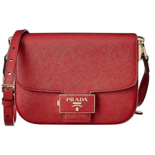 Prada Glicine Saffiano Leather Pattina Chain Shoulder Bag by WP