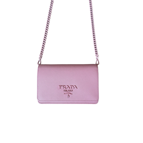 Prada Pattina mini bag in black saffiano leather GHW - DOWNTOWN