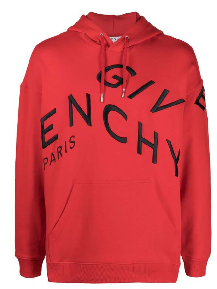 Givenchy Refracted logo-print cotton hoodie, Red | eBay
