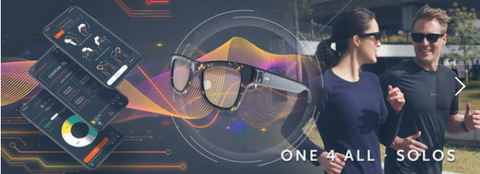 音楽や通話も楽しめるスマートグラス「 Solos smart glasses AirGo2