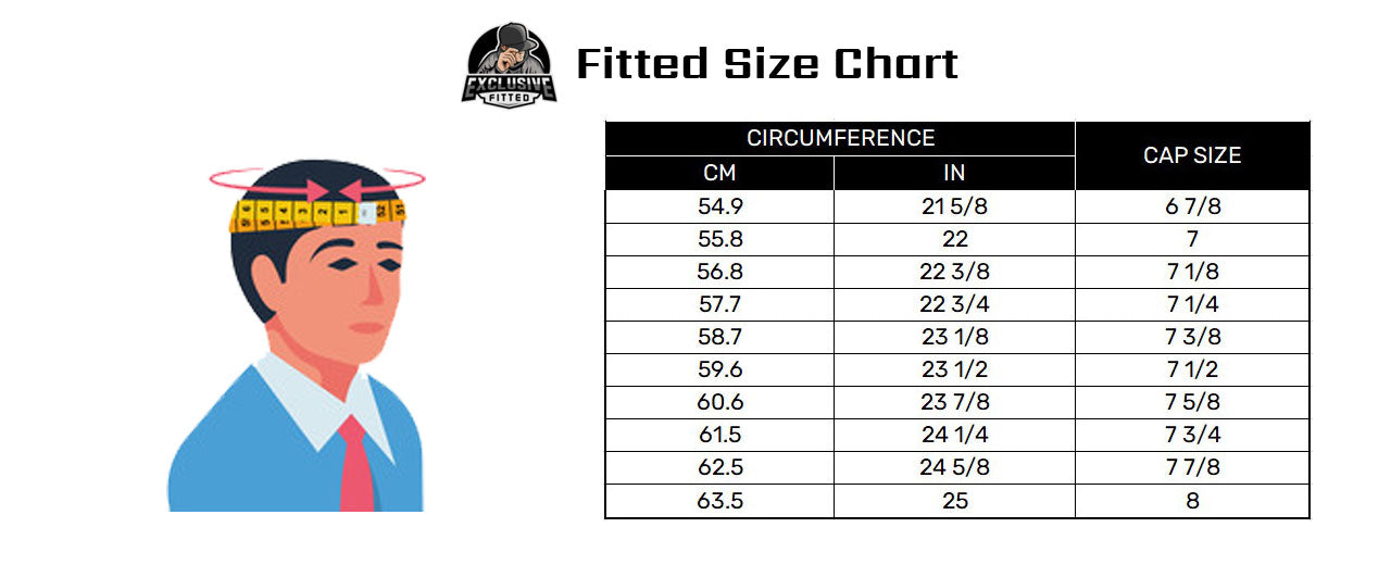 new era hat size chart