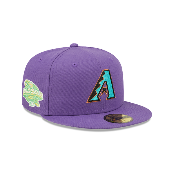 New Era Arizona Diamondbacks Purple Lime Side Patch 59FIFTY Fitted Hat