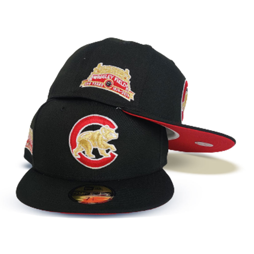 black and red cubs hat