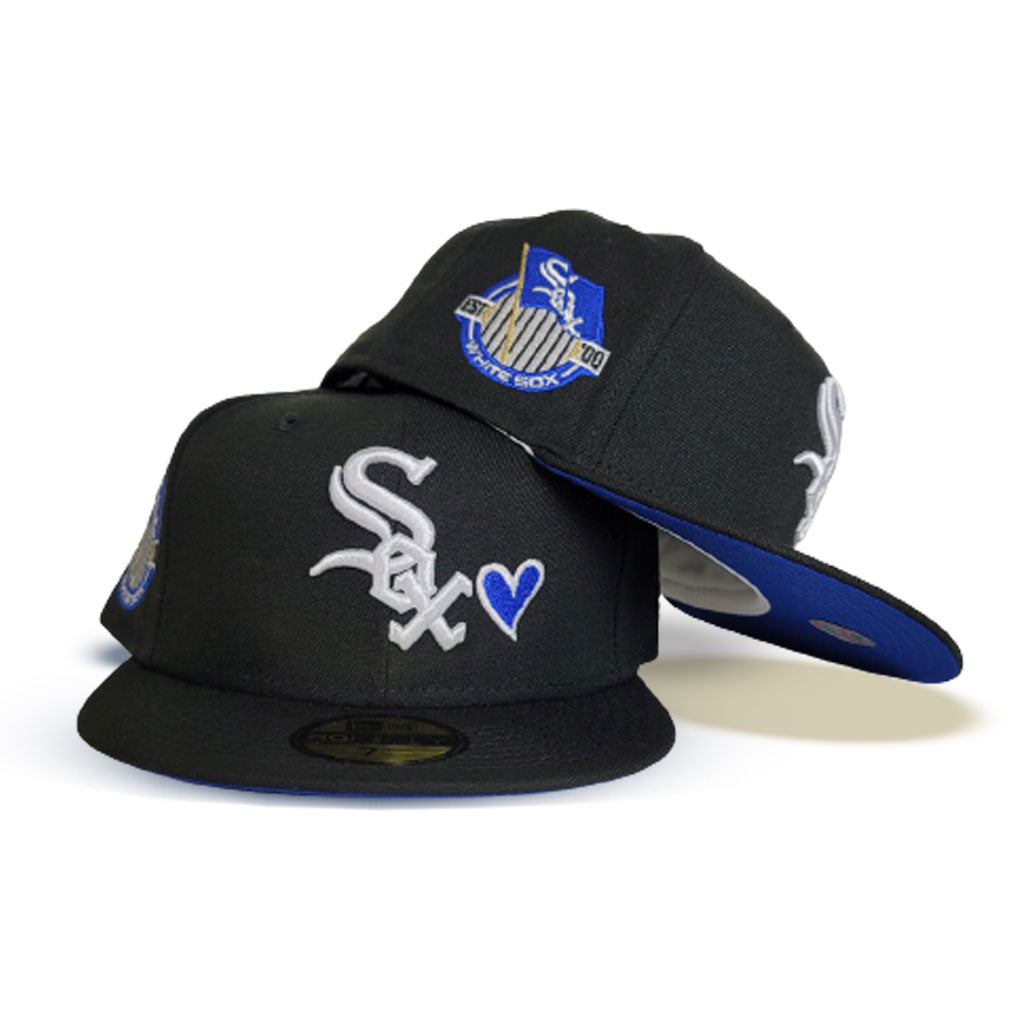 black and blue white sox hat