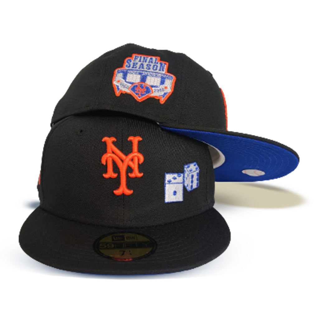 mets fitted hats with patches