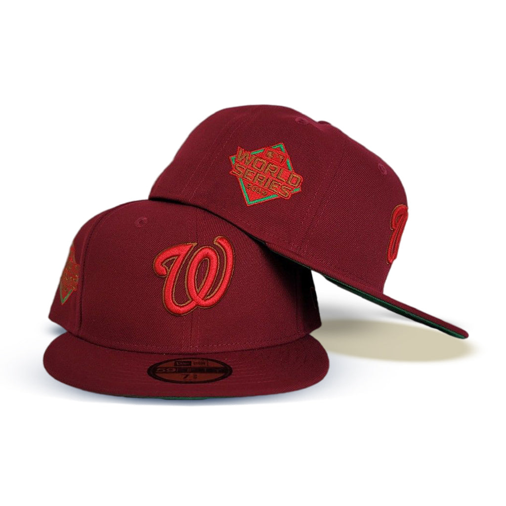 washington nationals fitted hat side patch