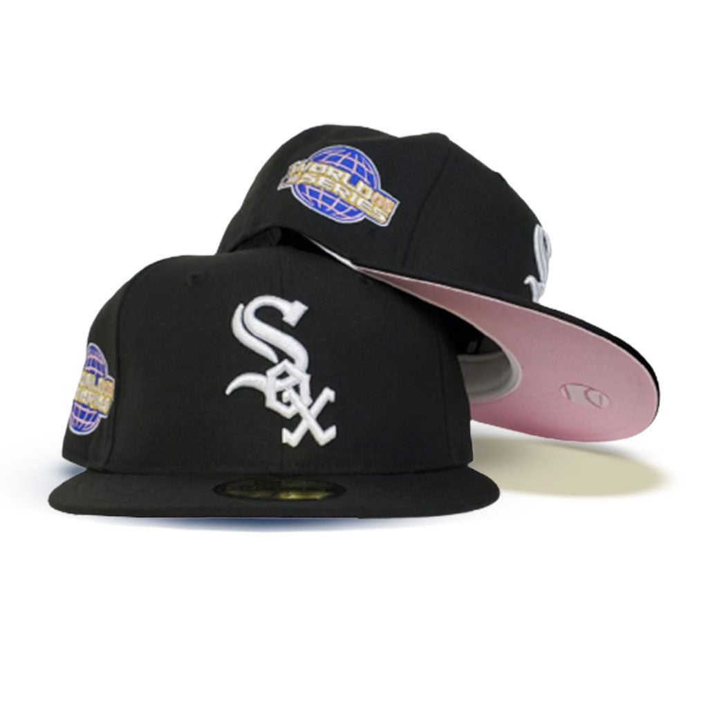 white sox fitted pink brim