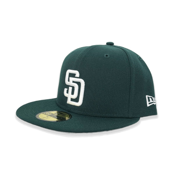 Dark Green San Diego Padres Gray Bottom New Era 59Fifty Fitted ...