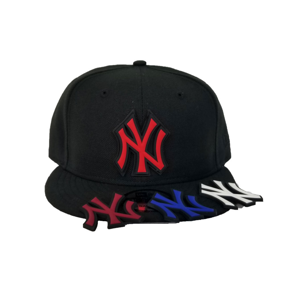 New York Yankees BLACKDANA BOTTOM Vice Blue Fitted Hat