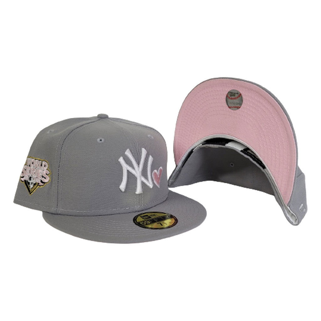 Grey Heart New York Yankees Pink Bottom 