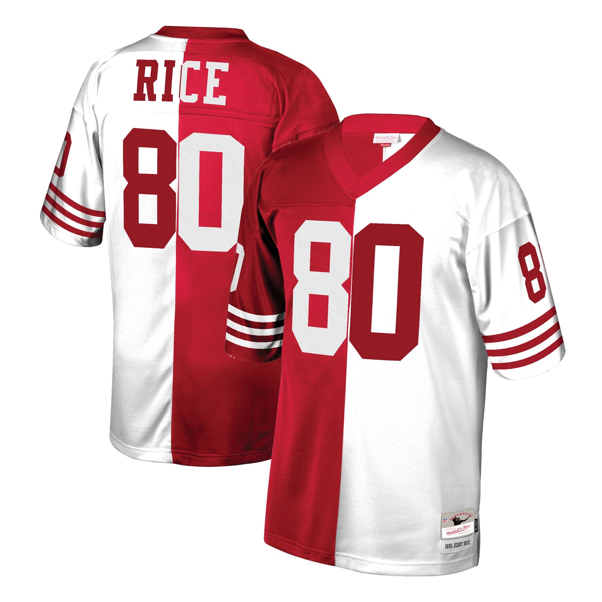 Youth Mitchell & Ness Jerry Rice Scarlet San Francisco 49ers 1990 Legacy  Retired Player Jersey