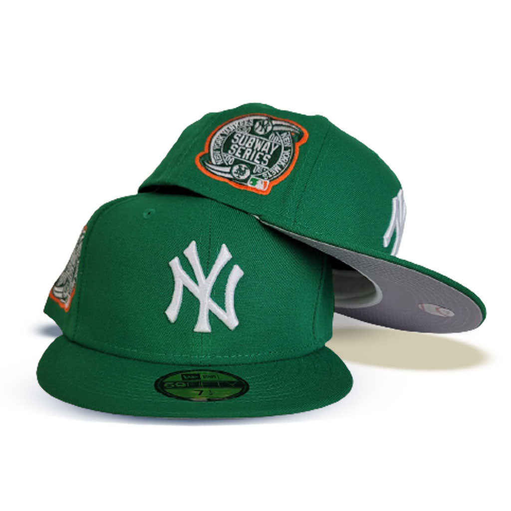 New Era 59FIFTY Jae Tips Forever New York Yankees 2000 Subway Series Patch Hat- Green, Orange Green/Orange / 7 1/4