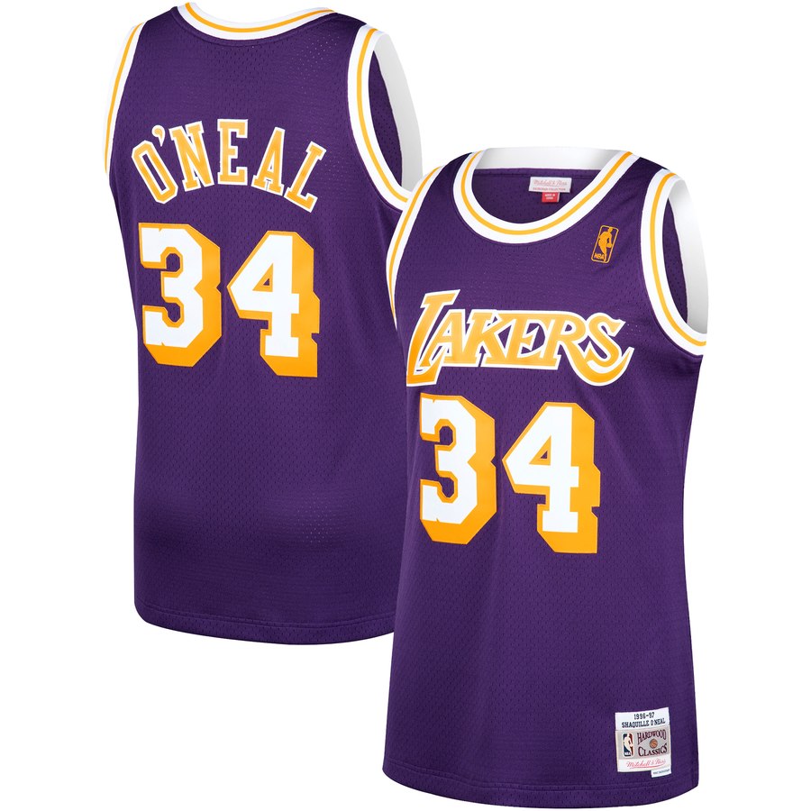 shaq purple lakers jersey