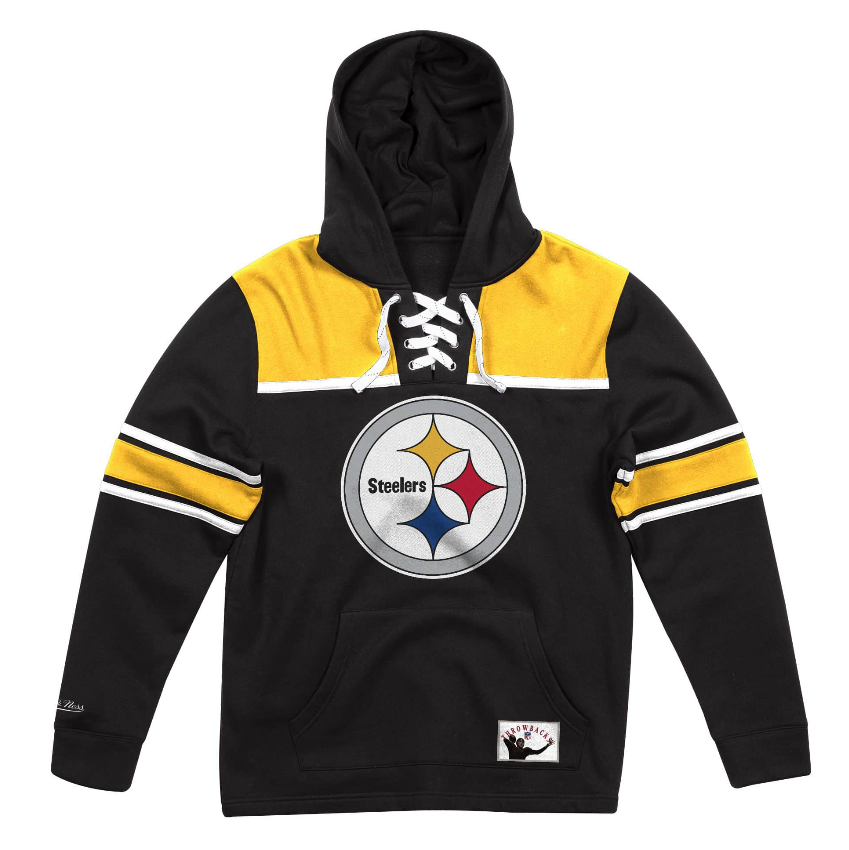 Men's NFL x Staple Gold Pittsburgh Steelers Split Logo Pullover Hoodie 