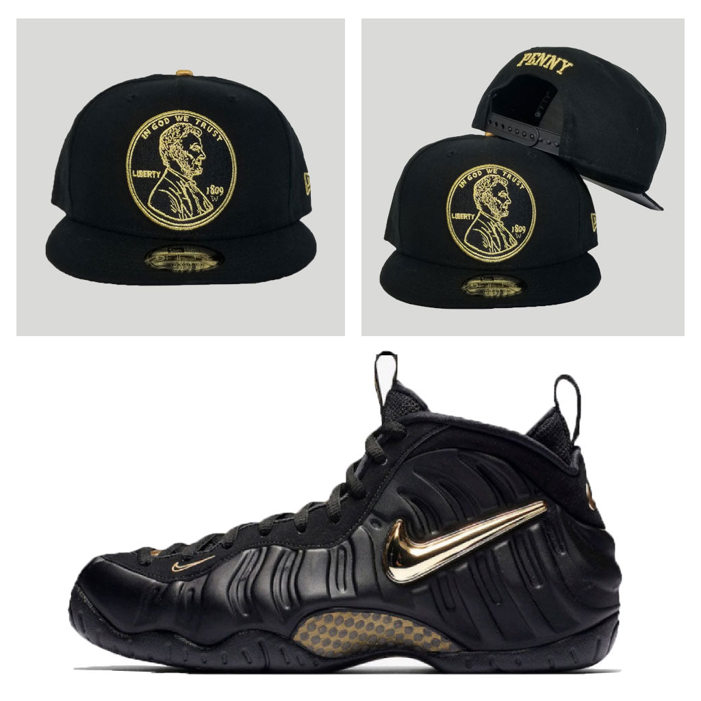 nike foamposite pro black and gold