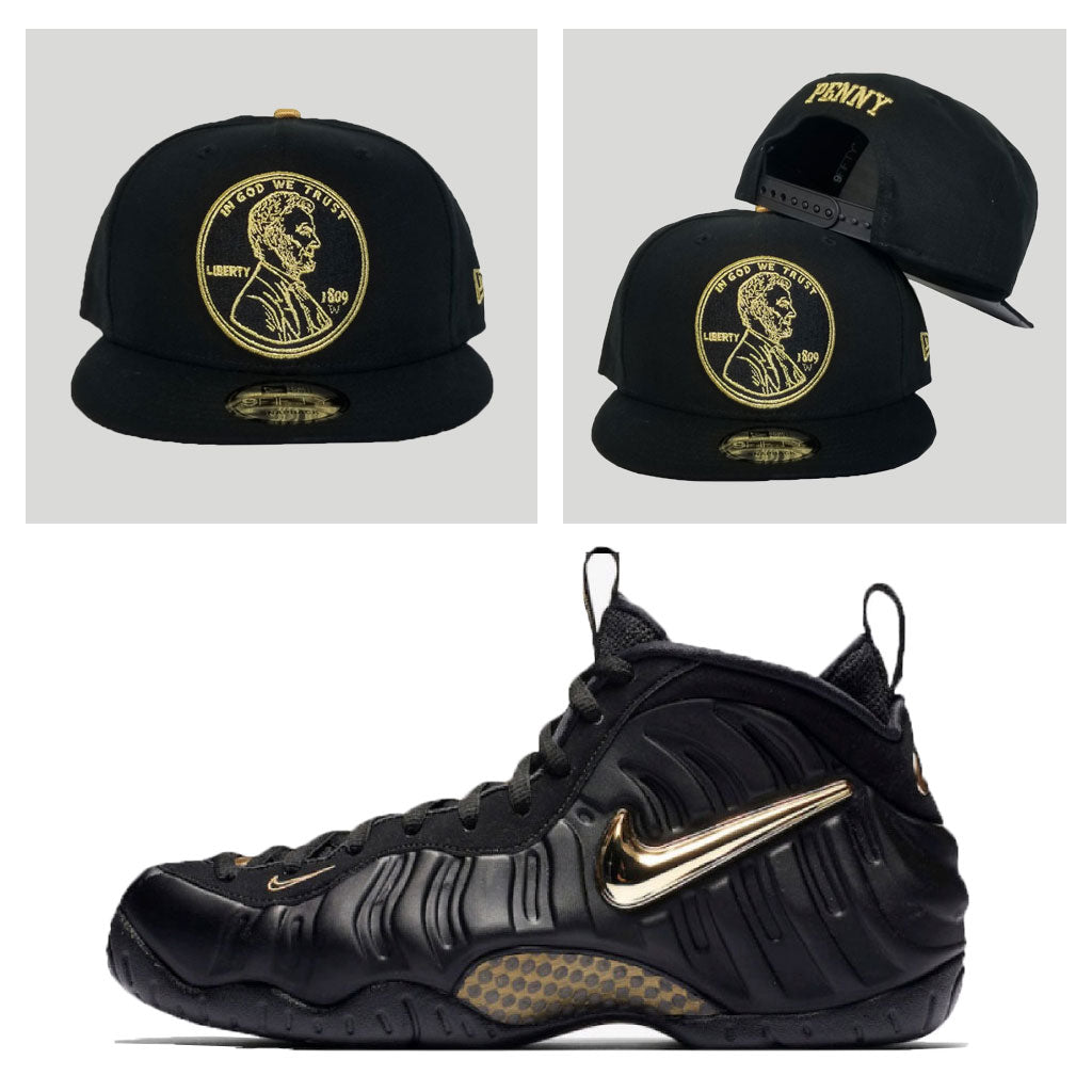 black and gold foamposites