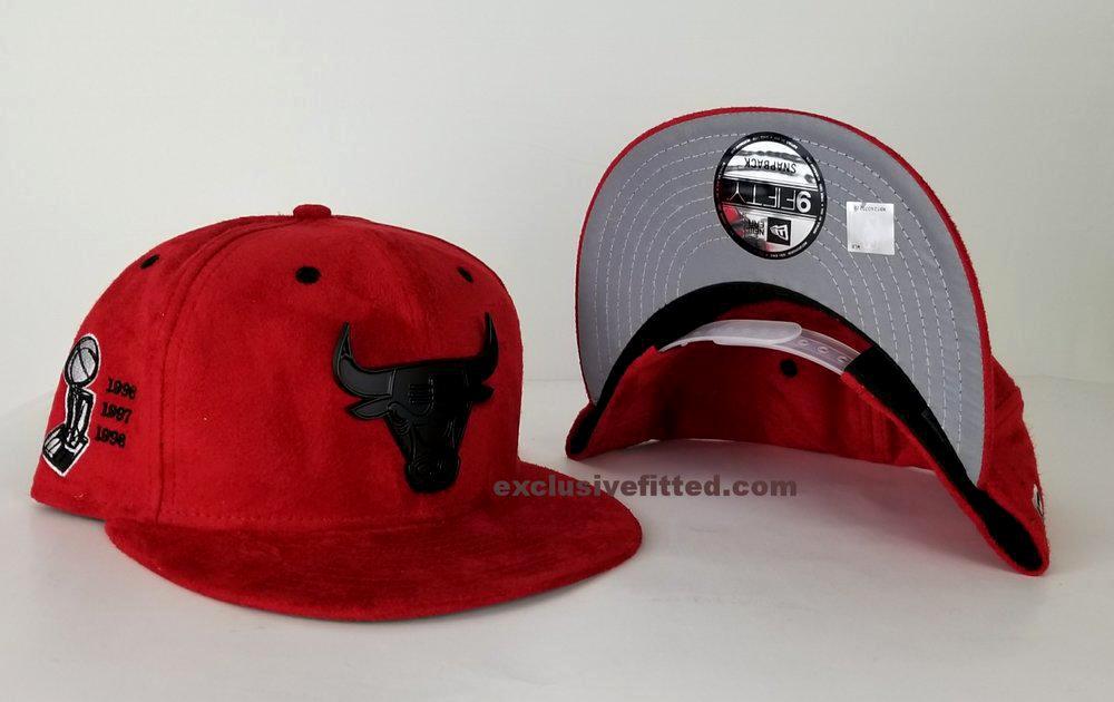 chicago bulls suede snapback