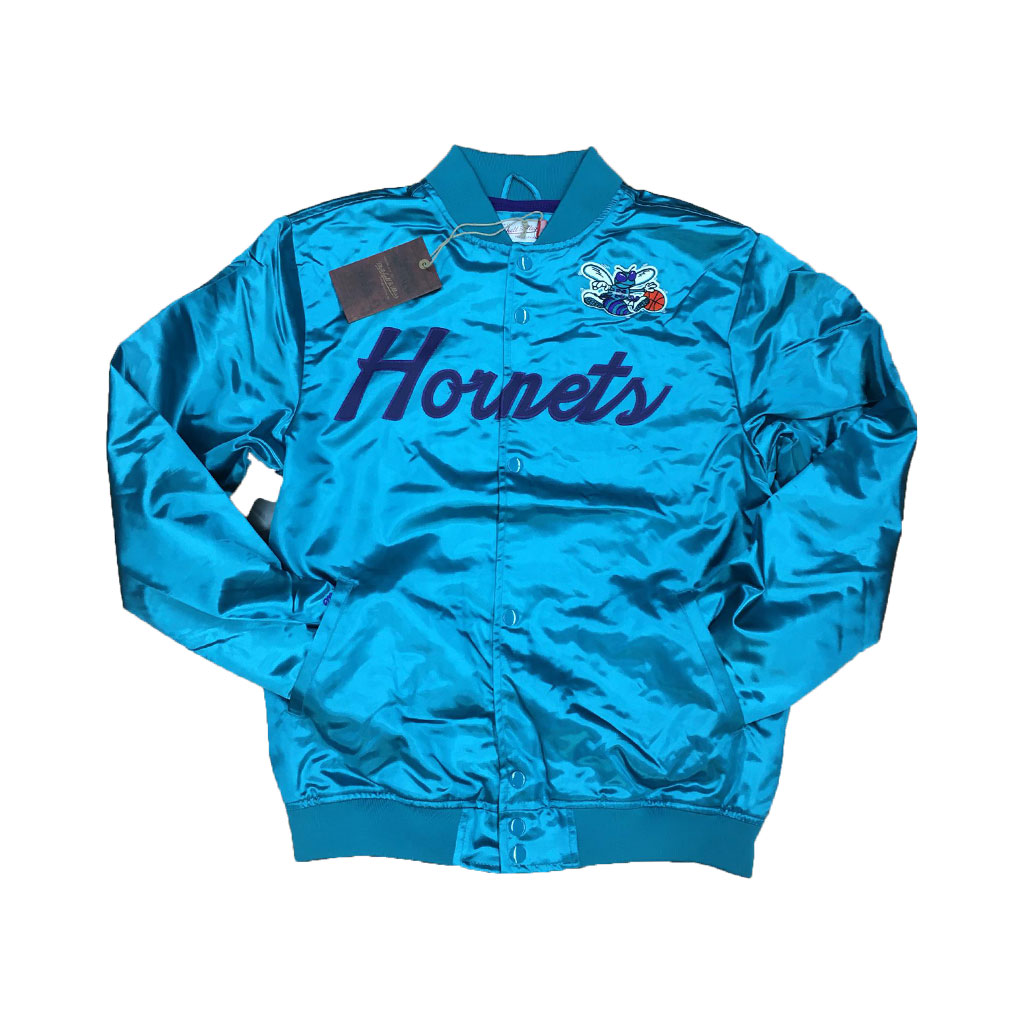 mitchell and ness charlotte hornets jacket