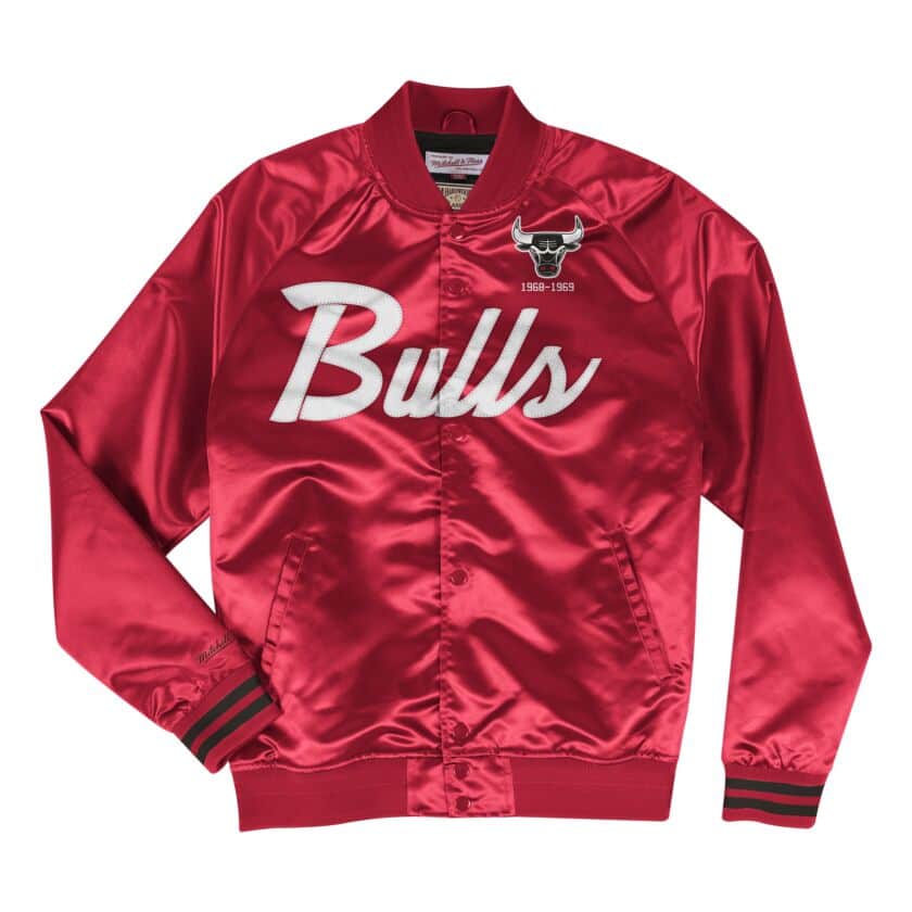 chicago bulls bomber jacket red