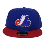 Montreal Expos Cooperstown Collection Royal / Scarlet New Era 59Fifty Fitted