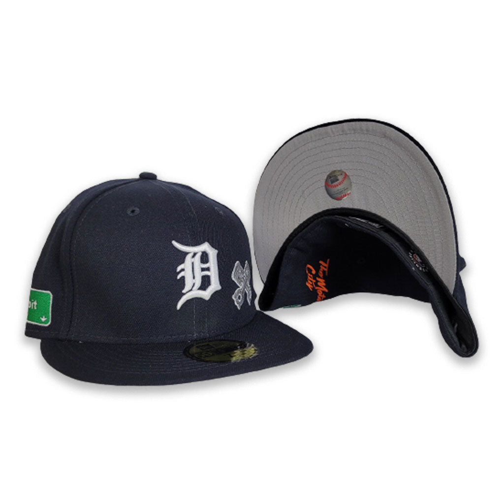 mlb fitted grey brim