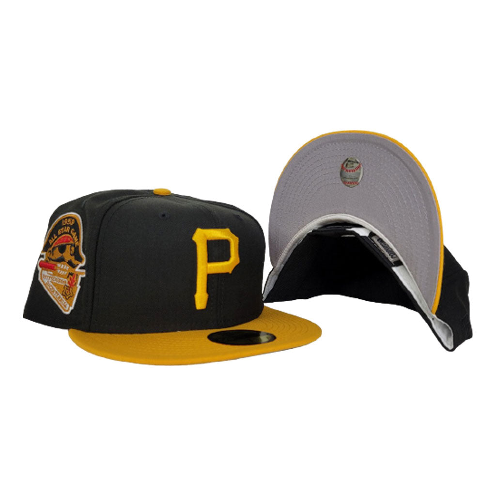 yellow and black new era hat